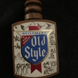 Heileman's Old Style Vintage Bar Beer Tap Handle Brewery Wood